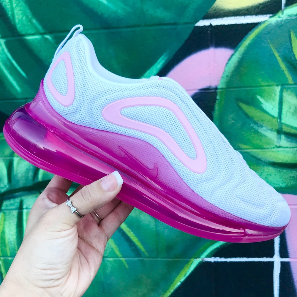 Nike Air Max 720 White Pink Rise Laser Fuchsia